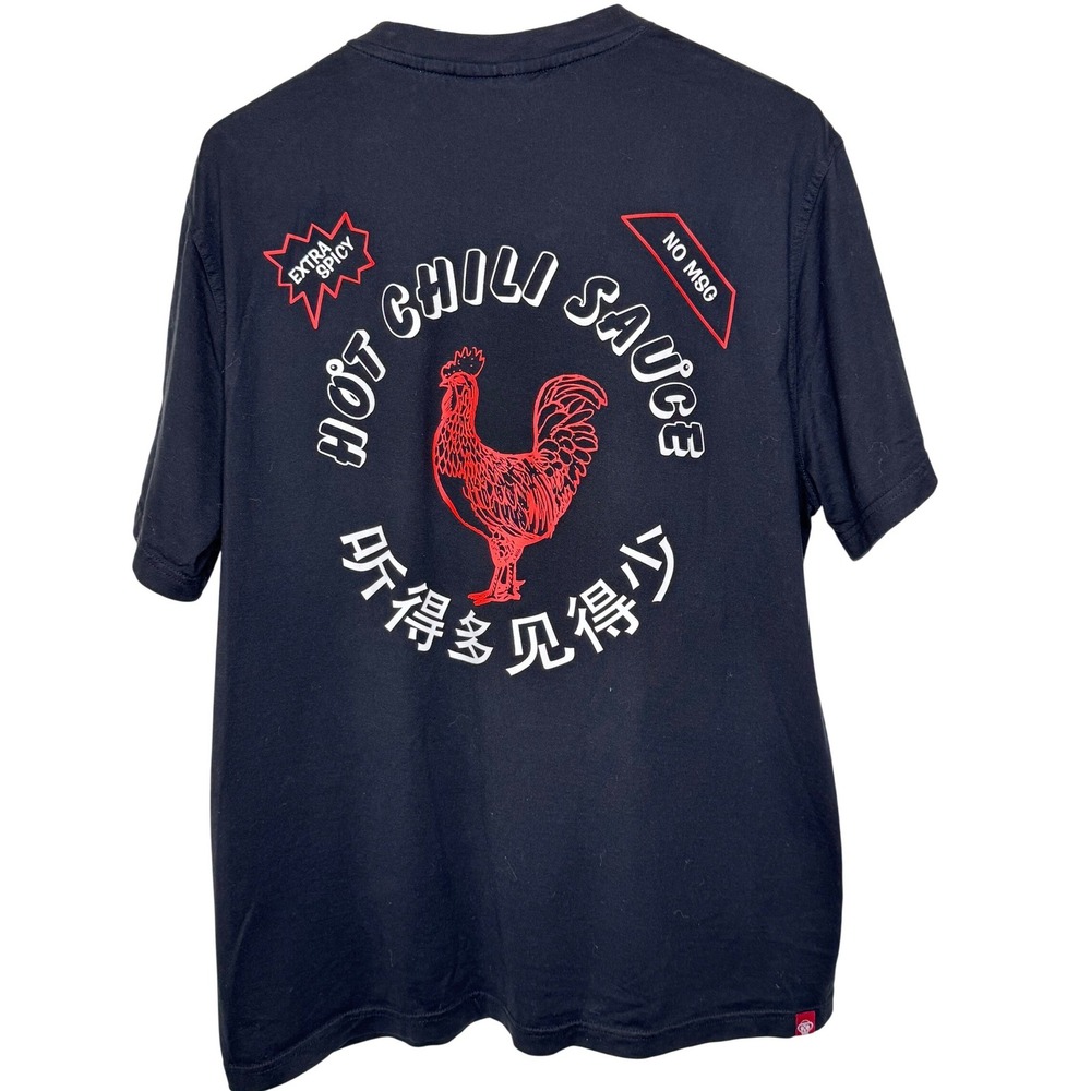 Mostly Heard Rarely Seen MINI ME MINI CHILLI SAUCE TEE BLACK 8-BIT XL‎ - Picture 2 of 9